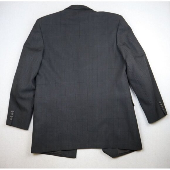 ZANDELLO - MEN'S BROWN PLAID BLAZER JACKET SPORT COAT - SIZE 42L - Picture 8 of 8